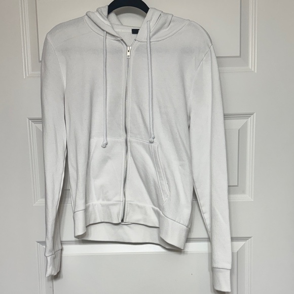 Streetwear Society White Zip Up Hoodie - Picture 1 of 7